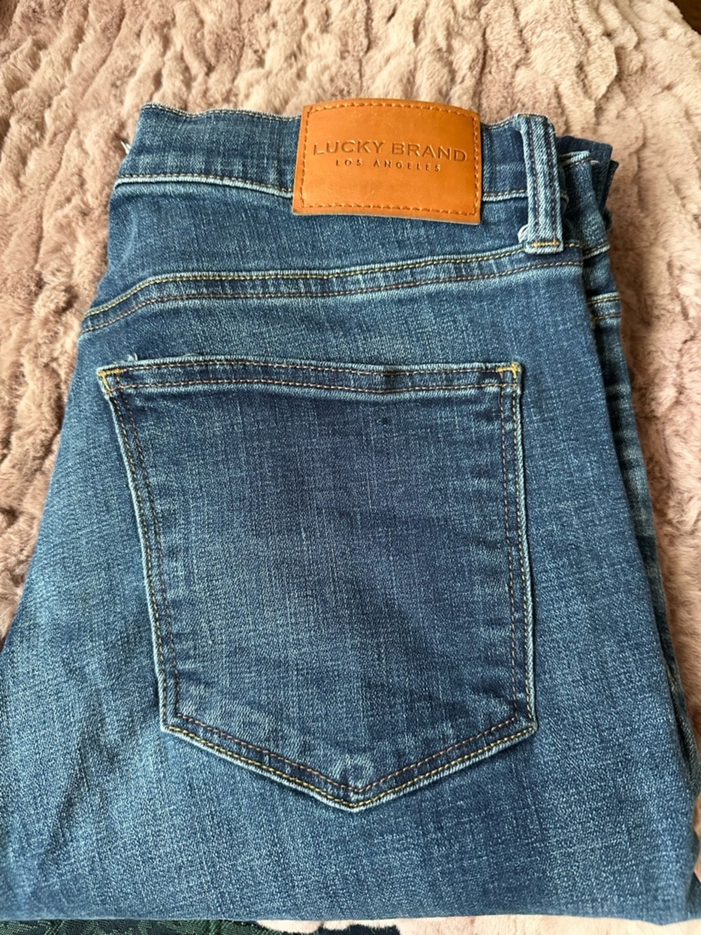 Women’s Lucky Brand Blue Denim - High Rise Cropped Mini Boot Jeans - BRIDGETTE